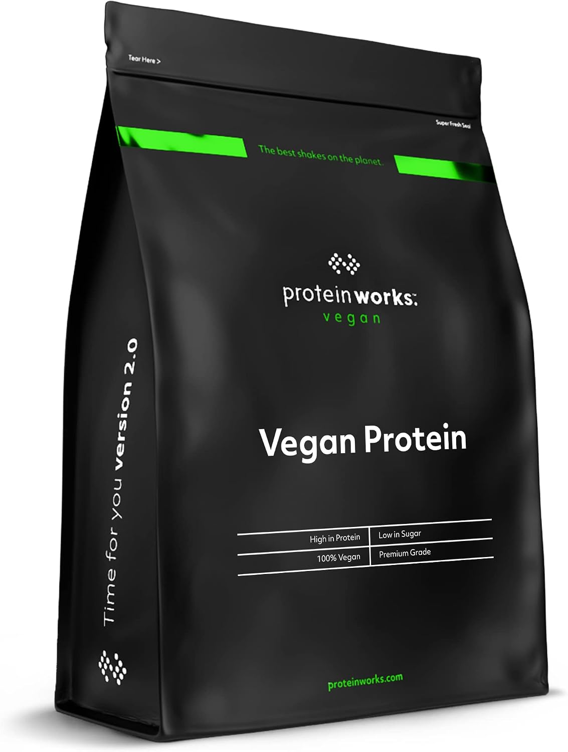 Detalle 2 de Protein Works - Proteína Vegana Vainilla 🍨 1 kg Sin Gluten