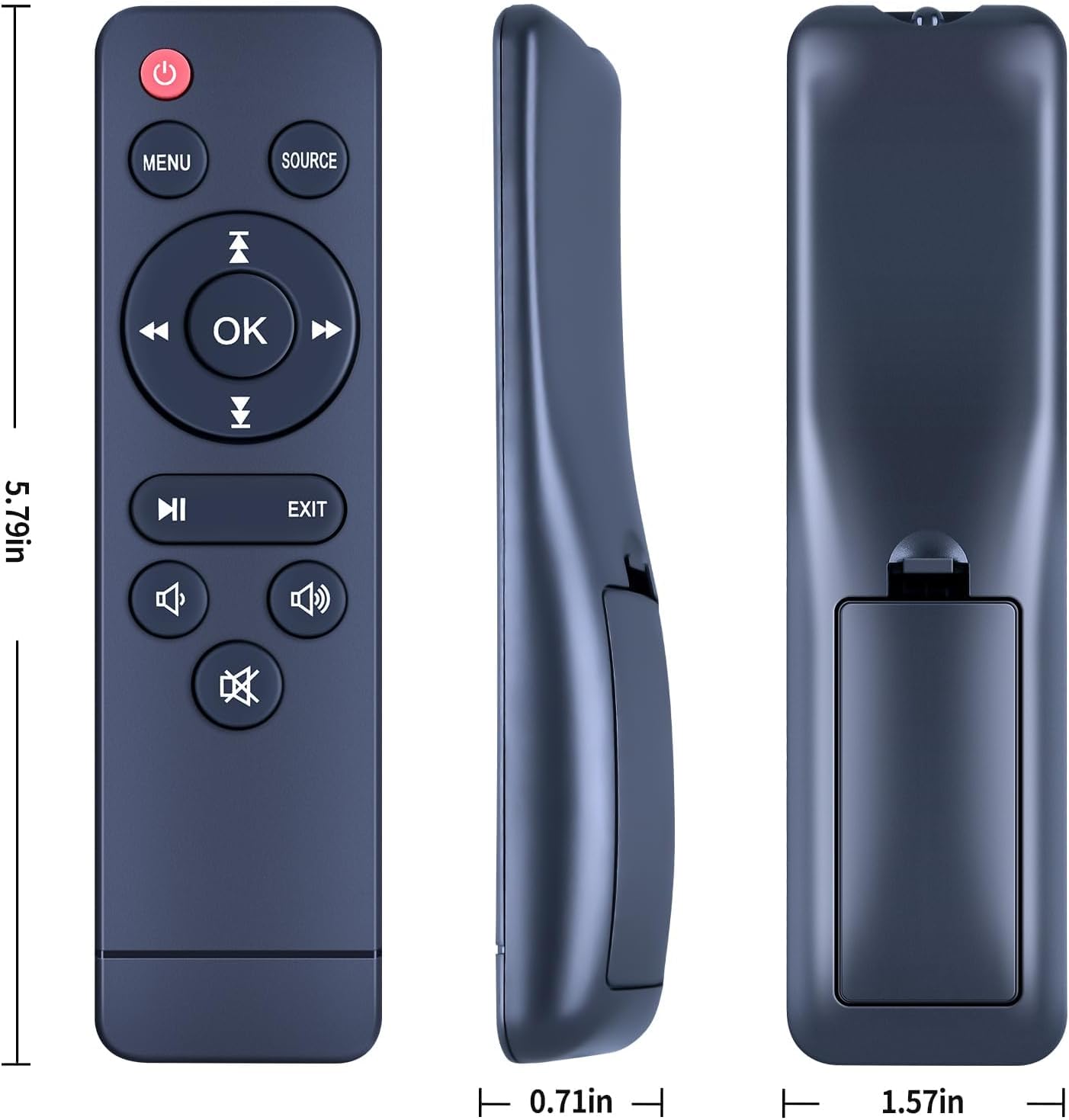 Thumbnail 2 de TCNOUMT Replacement Remote Control for DR.J Professional mini projectors