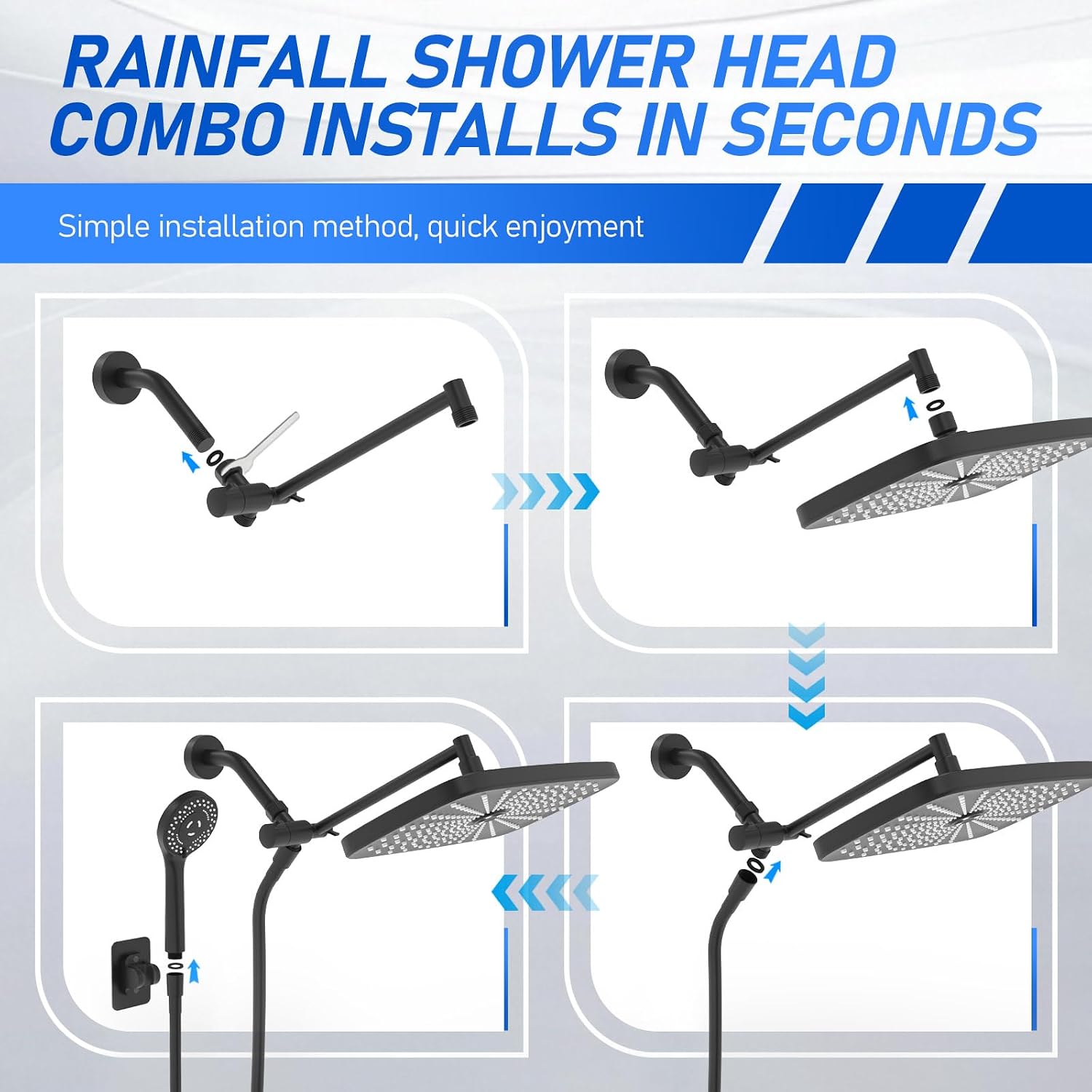 Thumbnail 6 de Seacity Wide Rain Shower Head 10"
