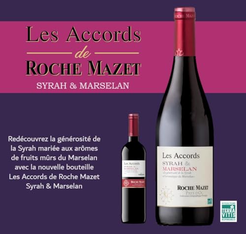 Detalle de Les Accords de Roche Mazet Syrah Marselan Vino Tinto 🍷 (6x75cl)