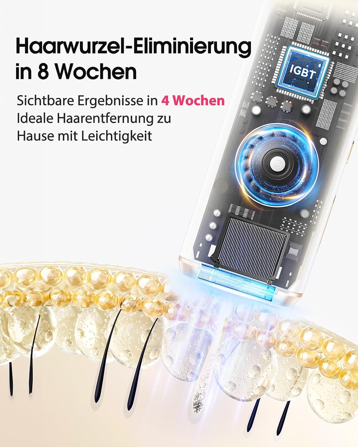 Thumbnail 3 de Haarlosy IPL Gerät zur Haarentfernung – schmerzarm, 9 Stufen, lebenslange Blitzleistung