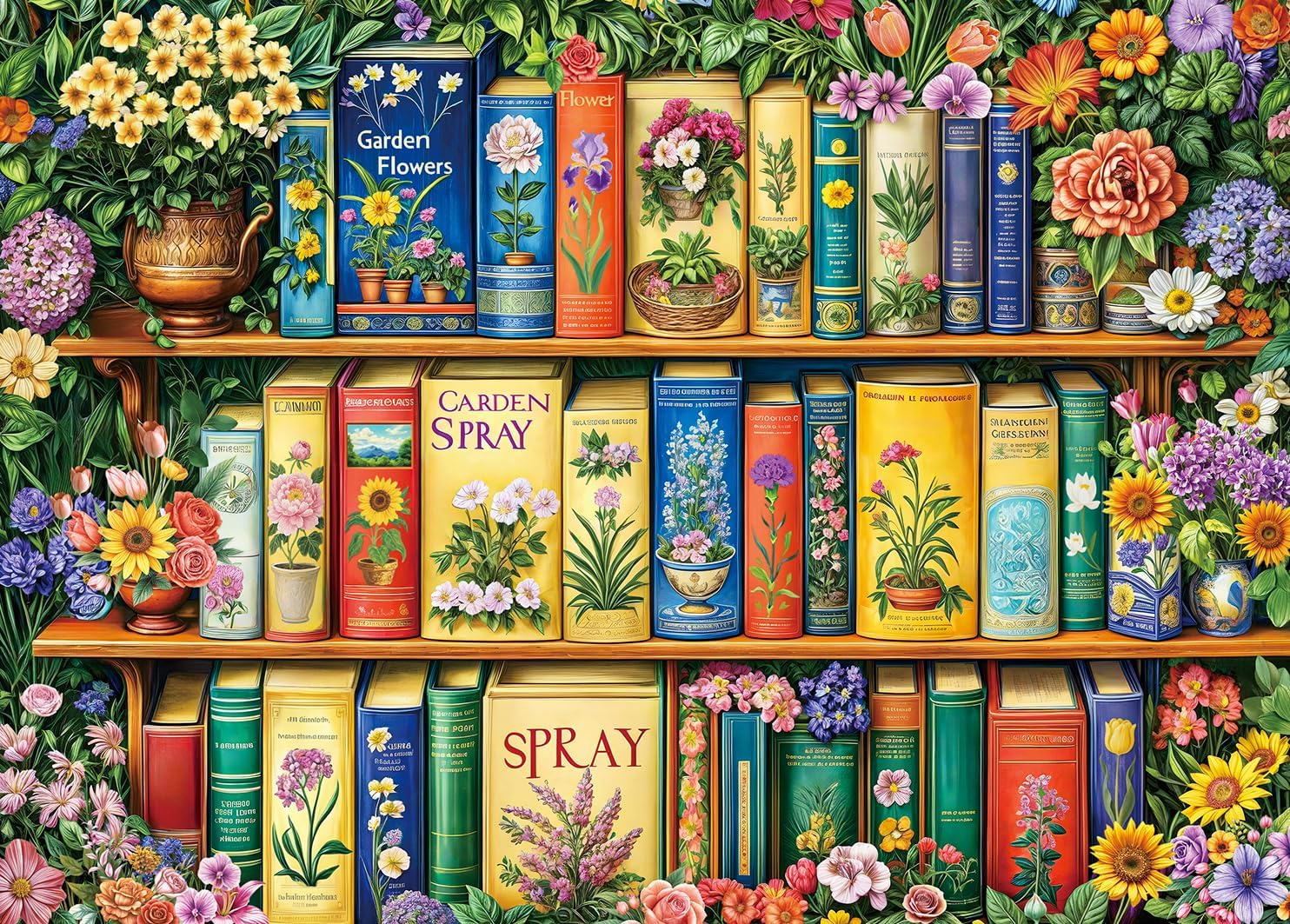 Detalle de 1000 Piece Colourful Gardening Book Puzzle
