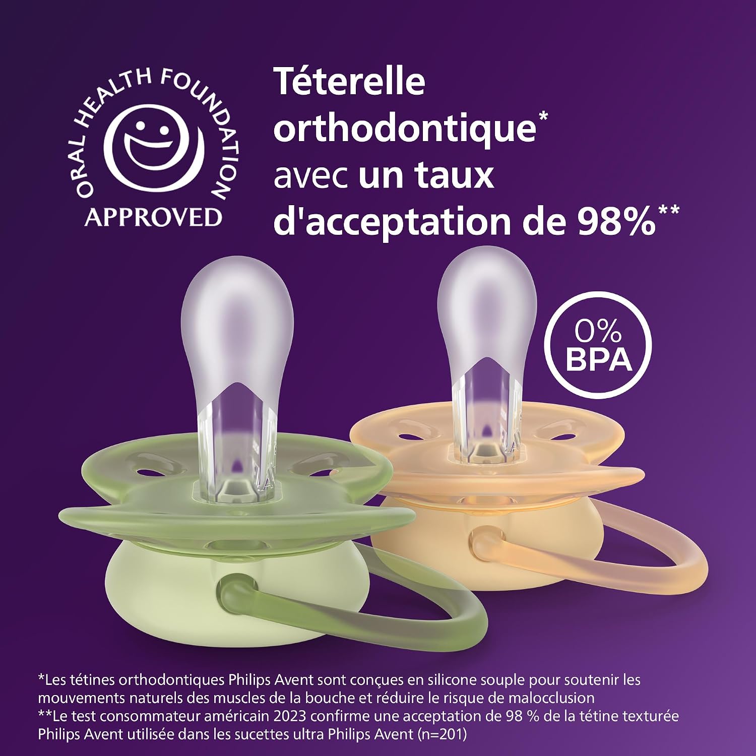Thumbnail 2 de Philips Avent sucettes ultra-douces SCF091/52