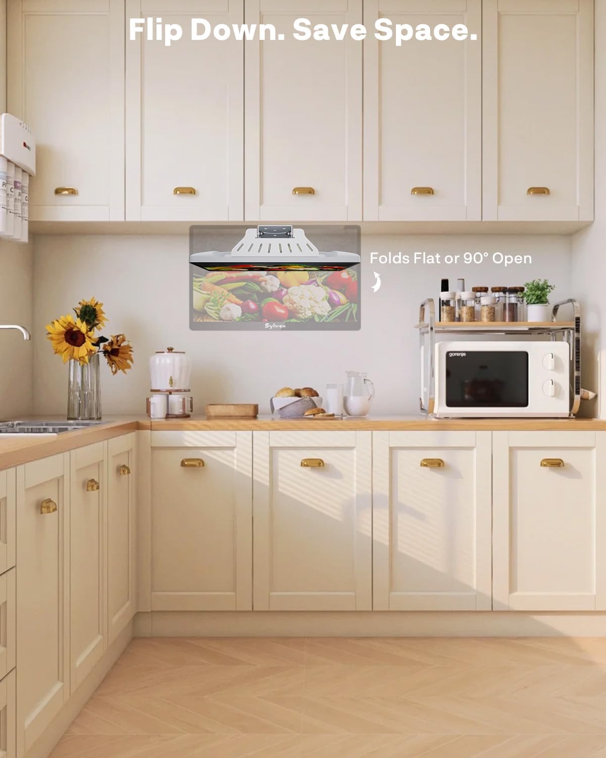 Thumbnail 4 de SYLVOX 15.6" Under Cabinet Kitchen TV — Non-Smart, 1080p with 90° Rotation and 12V for RVs