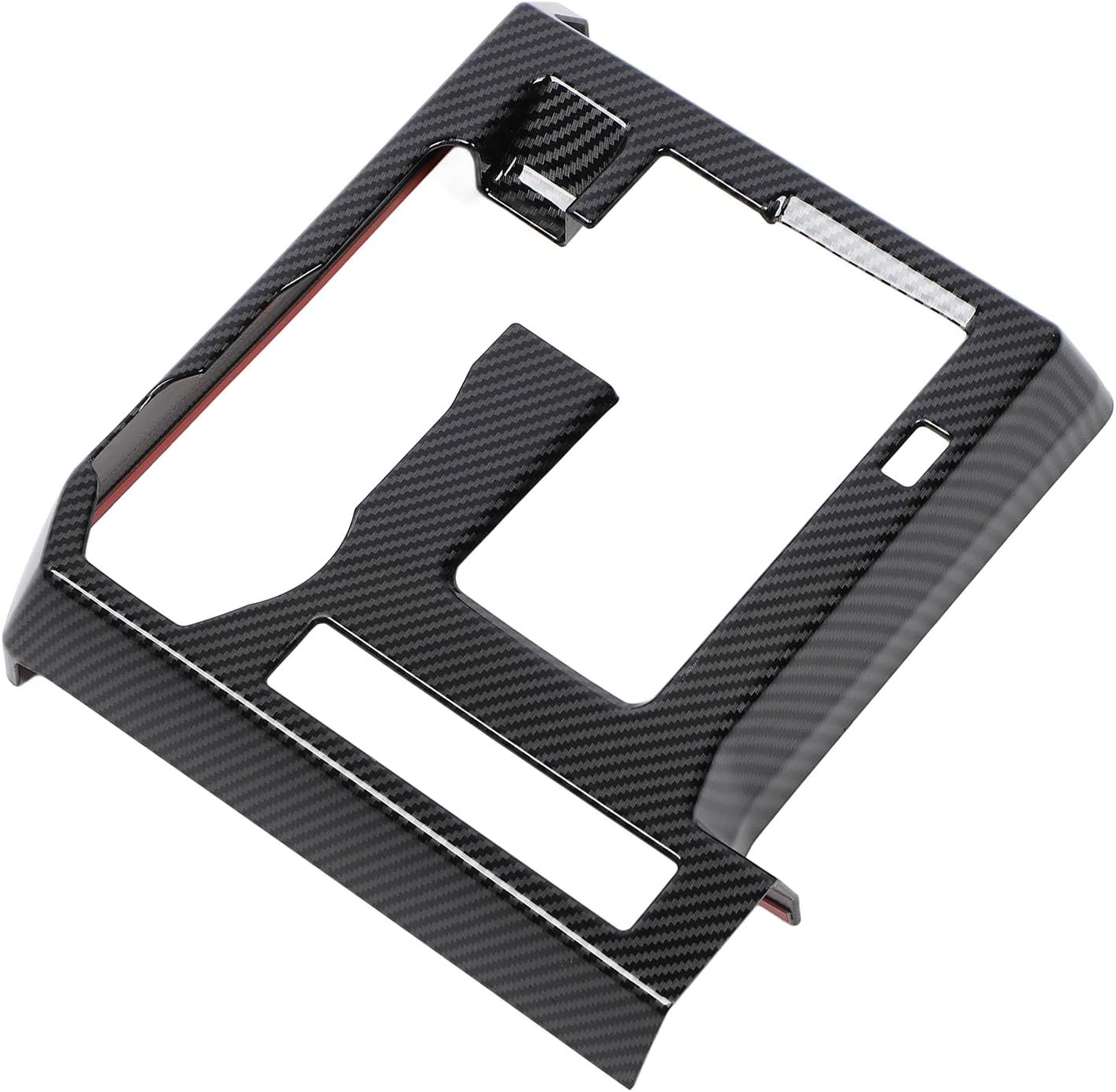 Detalle 2 de KIMISS Gear Shift Box Panel Cover for Tacoma 2024, Carbon-Fibre-Style ABS Trim
