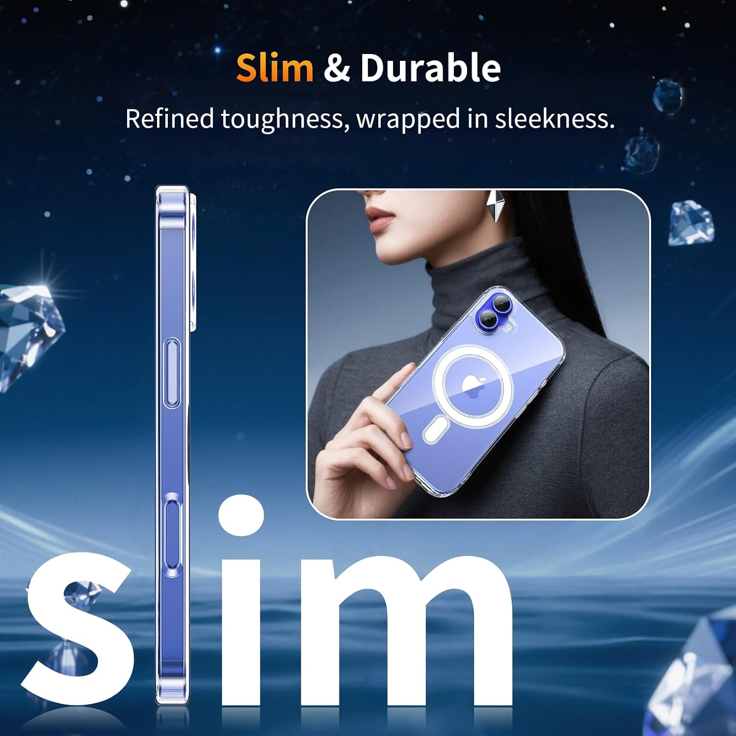 Thumbnail 6 de YNMEacc iPhone 16 6.1-inch magnetic case with protectors