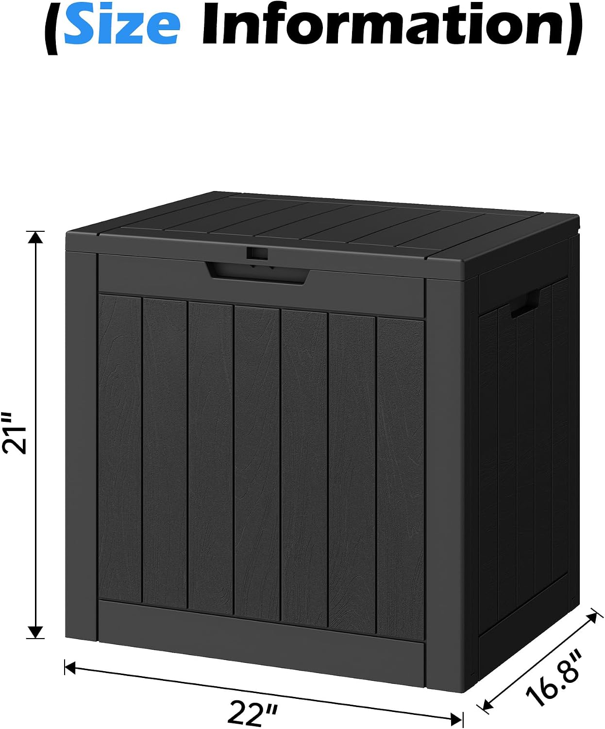 Detalle 2 de WTFGO Outdoor Storage Box, 32 Gallon