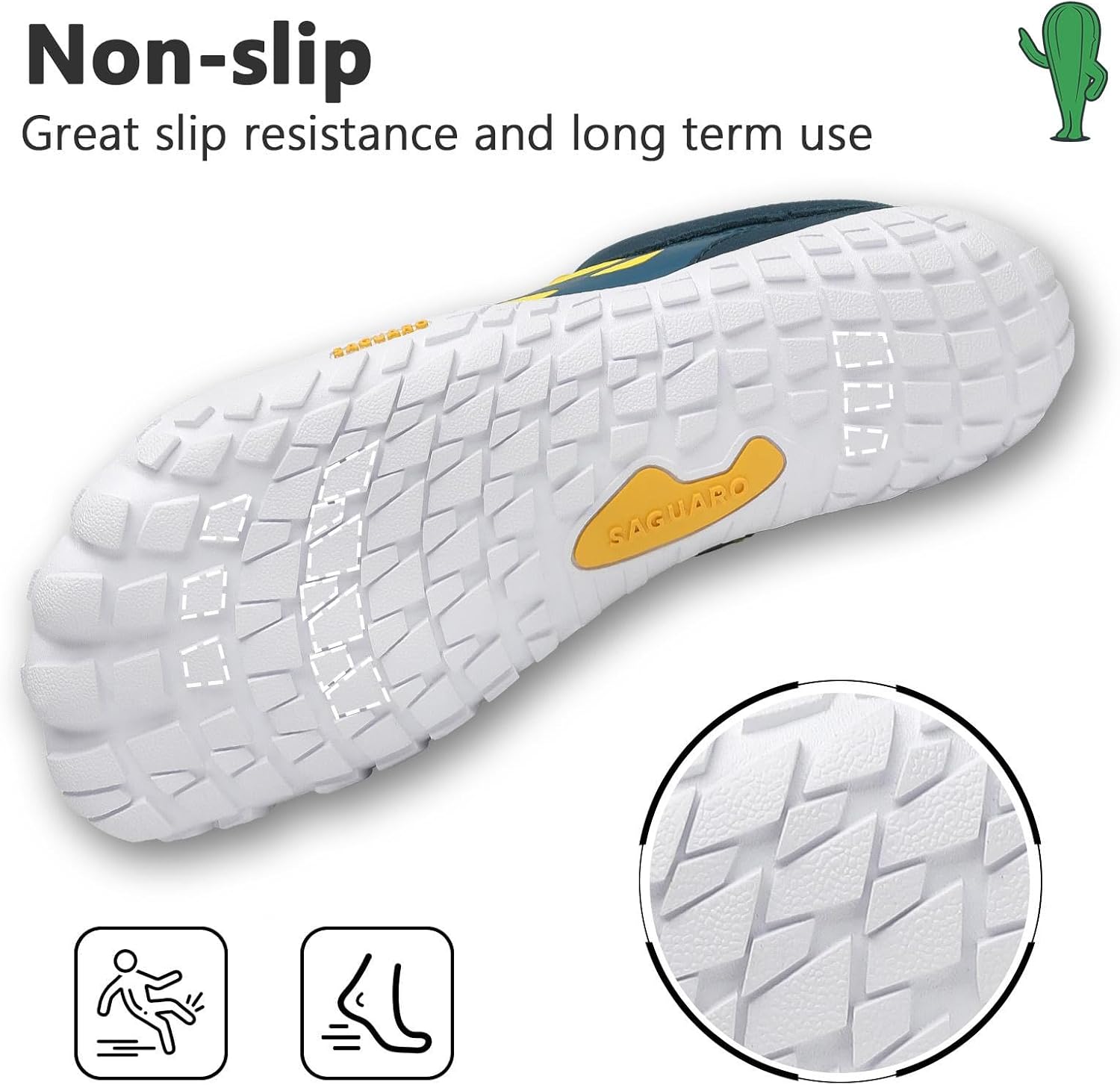 Detalle 2 de SAGUARO Unisex Barfußschuhe – leichte, rutschfeste Traillaufschuhe für Outdoor & Indoor