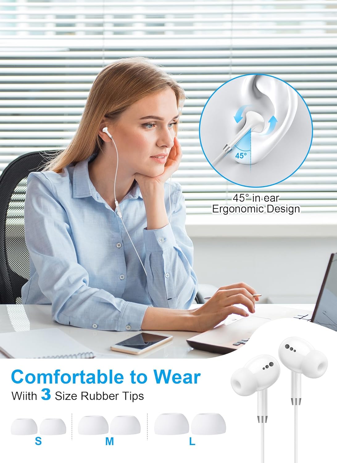 Detalle de USB-C Headphones 2 Pack with Mic