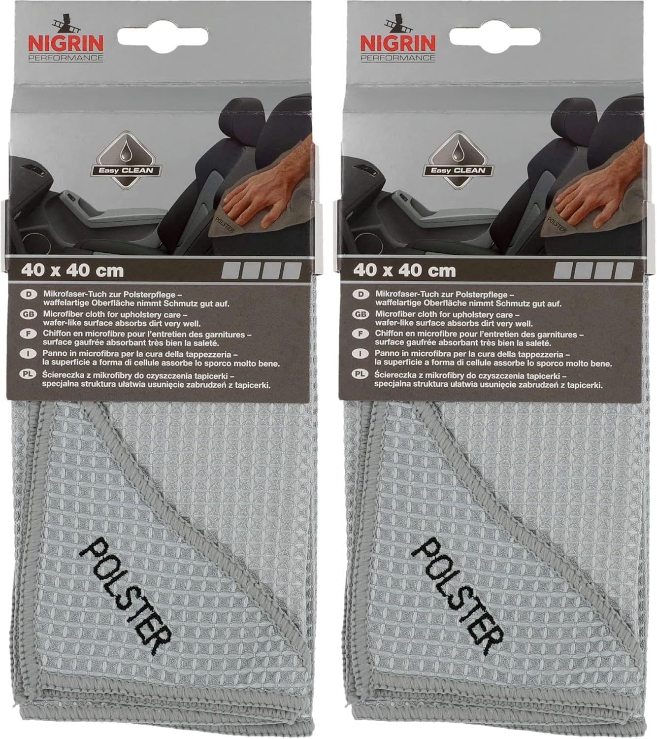 Thumbnail 6 de NIGRIN Mikrofaser-Tuch Leder 40x40 cm – sanfte Reinigung und Pflege, fusselfrei