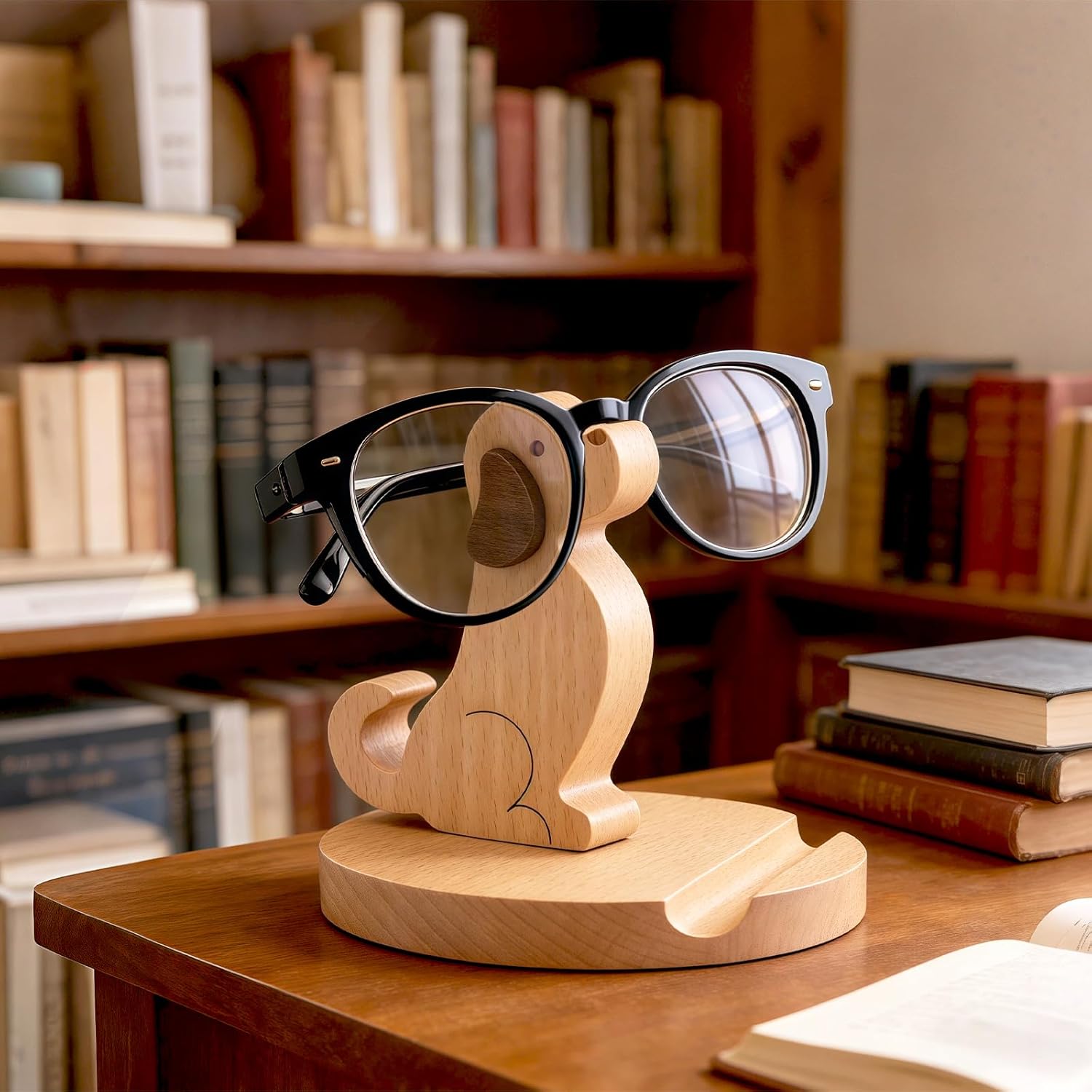 Thumbnail 2 de IHONYI wooden phone stand for dog lovers
