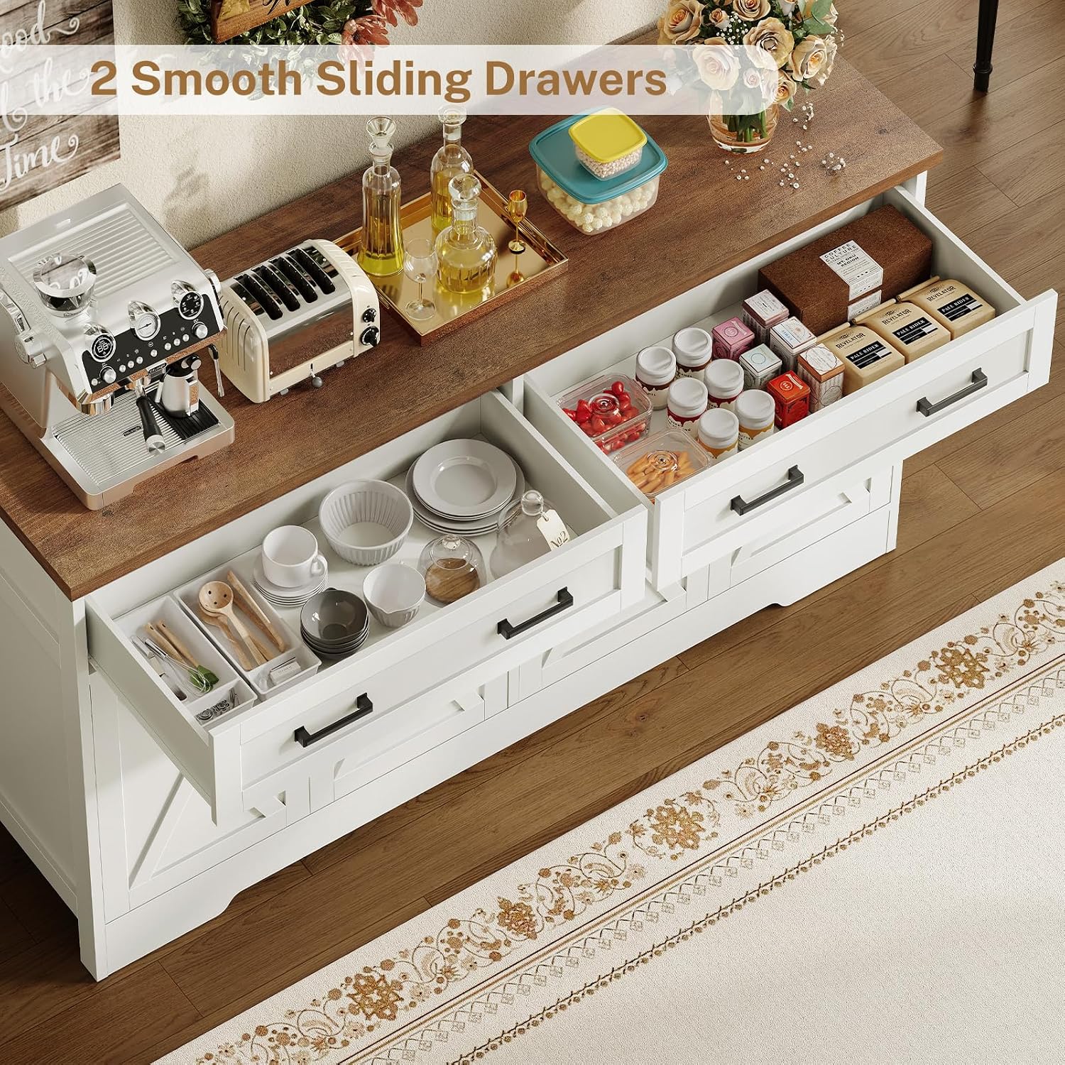 Detalle 2 de Usikey Buffet Cabinet, 55.1-Inch