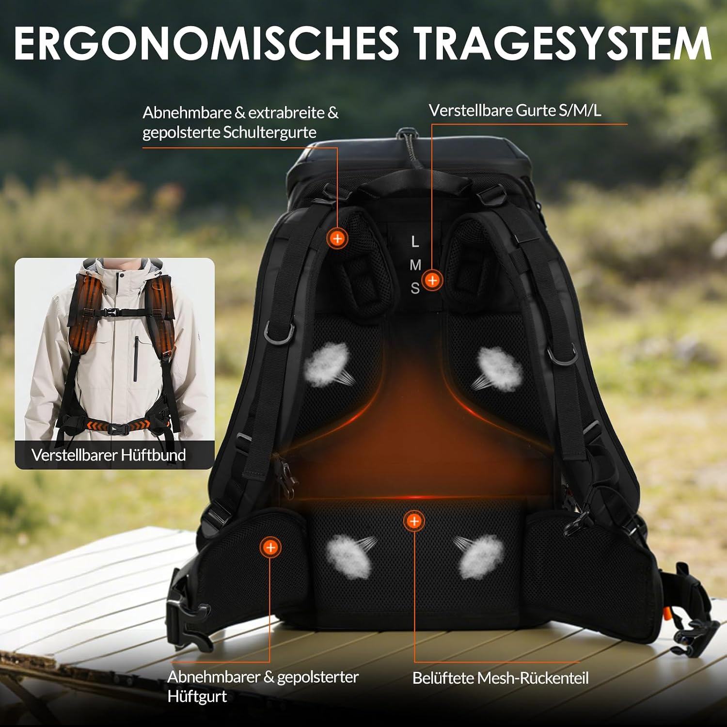 Thumbnail 4 de TARION Flightpro FPV Drohnen Rucksack – wasserdichte Transporttasche für FPV Racing, Brille & Fernbedienung