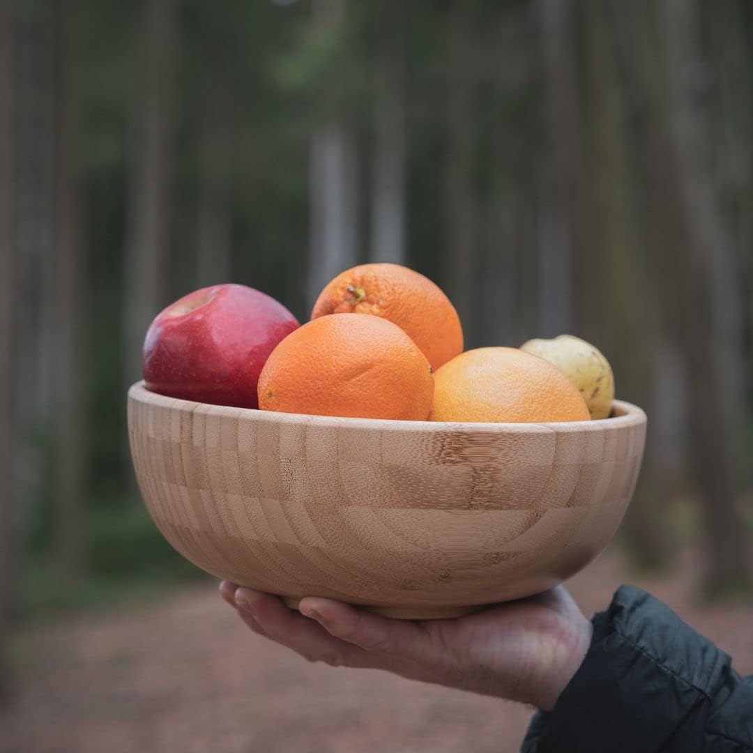 Detalle 2 de pandoo Bambus Schüsseln Obstschale Ø20 cm