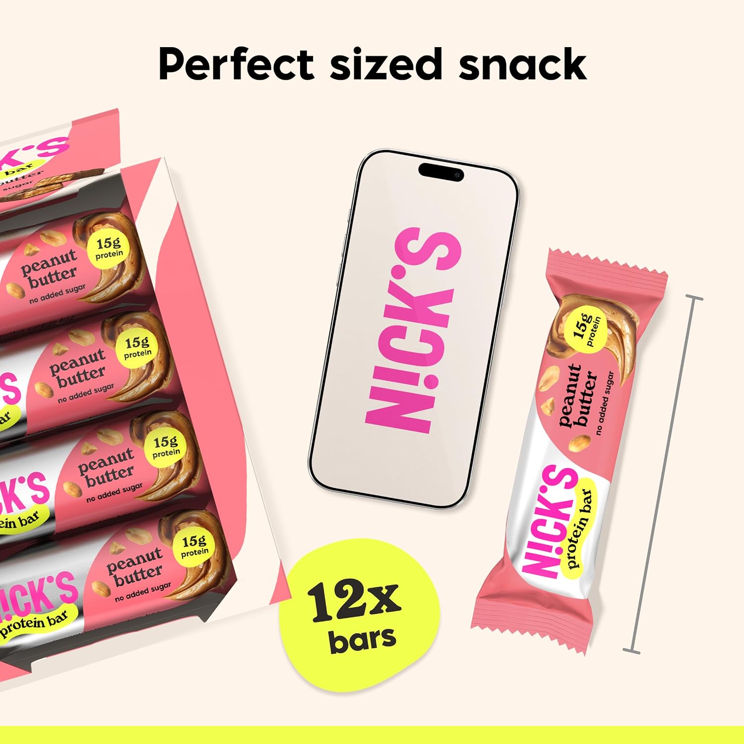 Thumbnail 6 de N!CK'S Low Carb Protein Bar Peanut Butter, Chocolate, 15 g Protein, 214 Calories