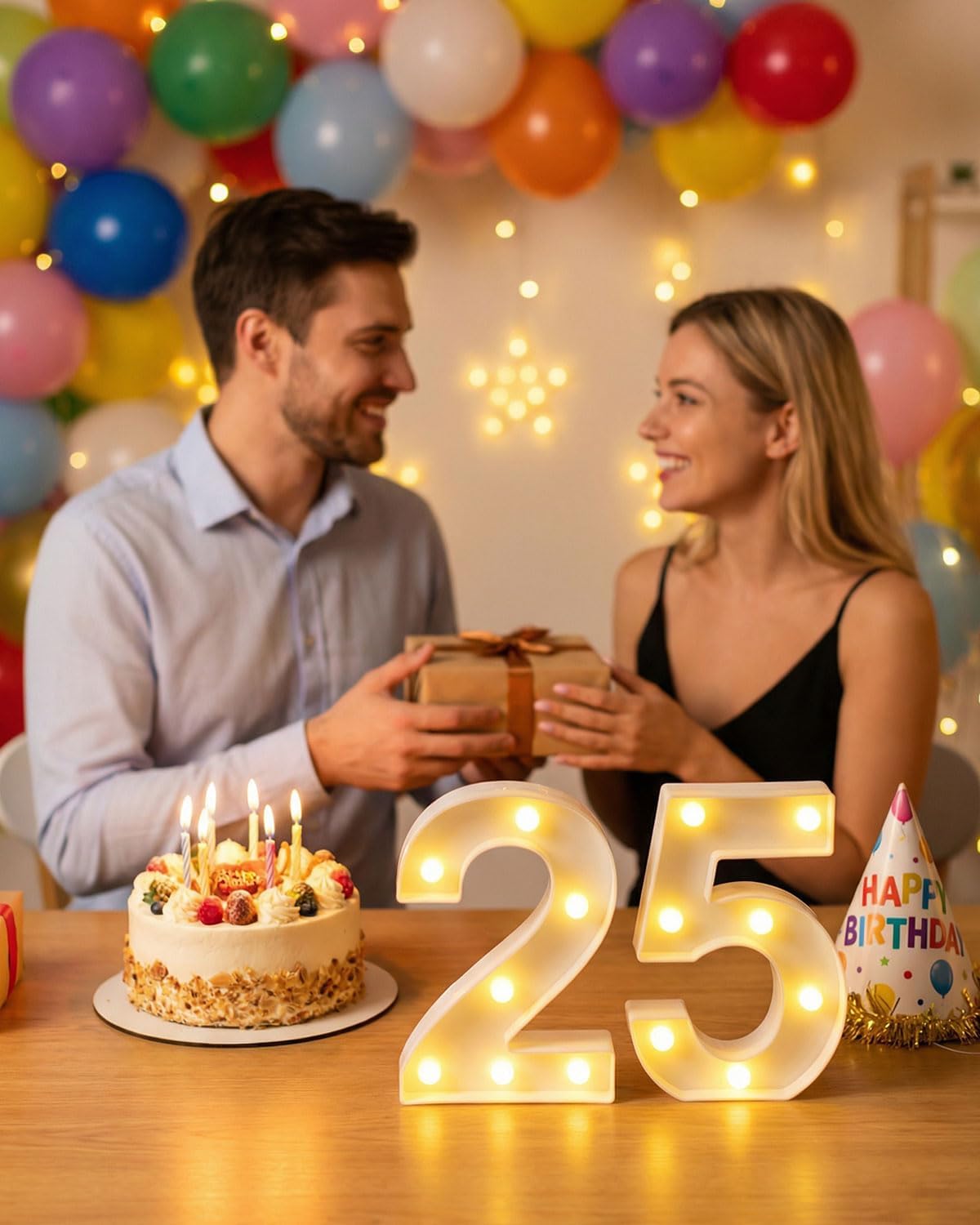 Thumbnail 6 de HEYCOLOR Light up Numbers with Music for Birthday Party – 8.86 Inch Remote-Controlled Marquee Numbers