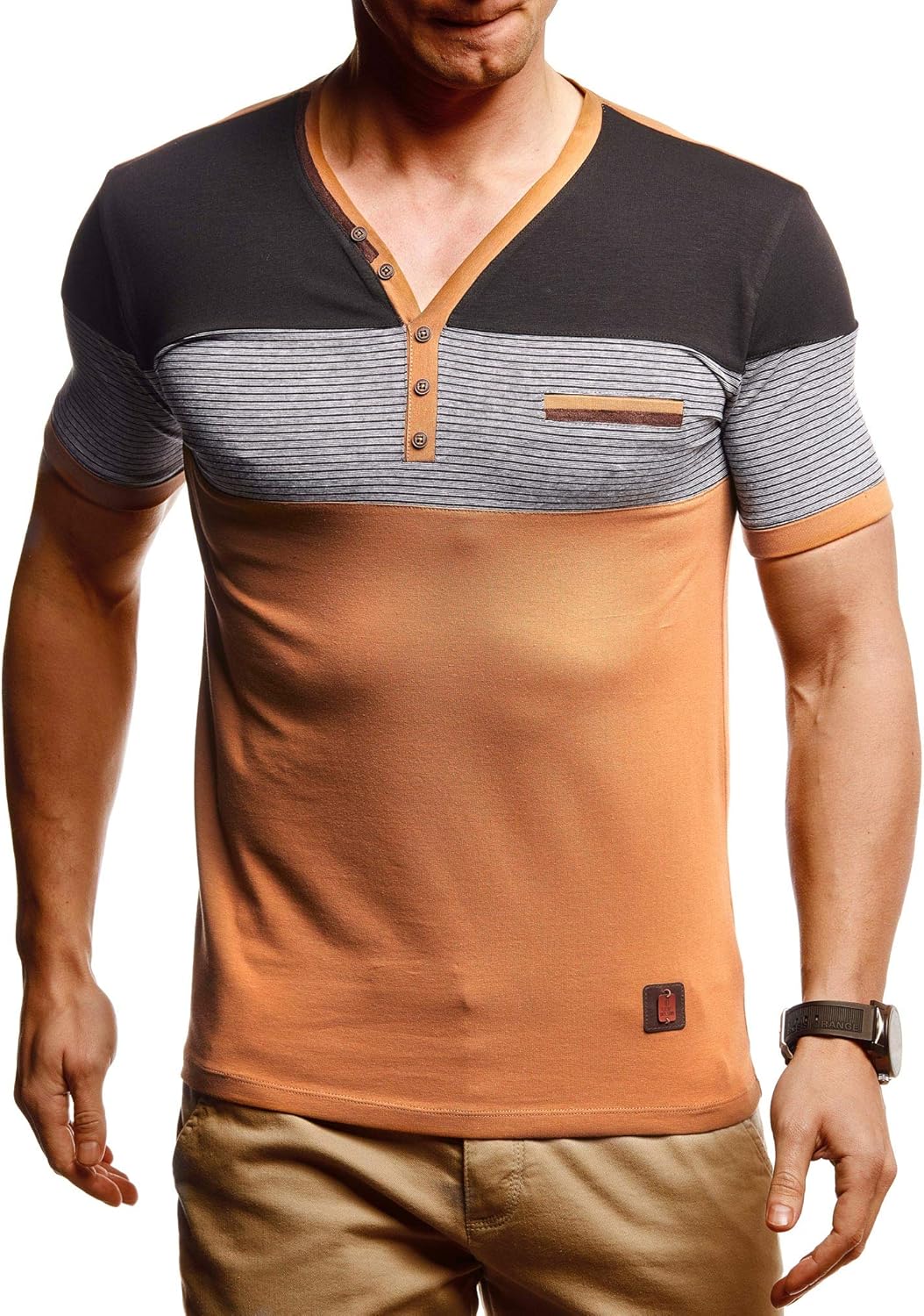 Thumbnail 1 de Leif Nelson T-shirt été homme col V