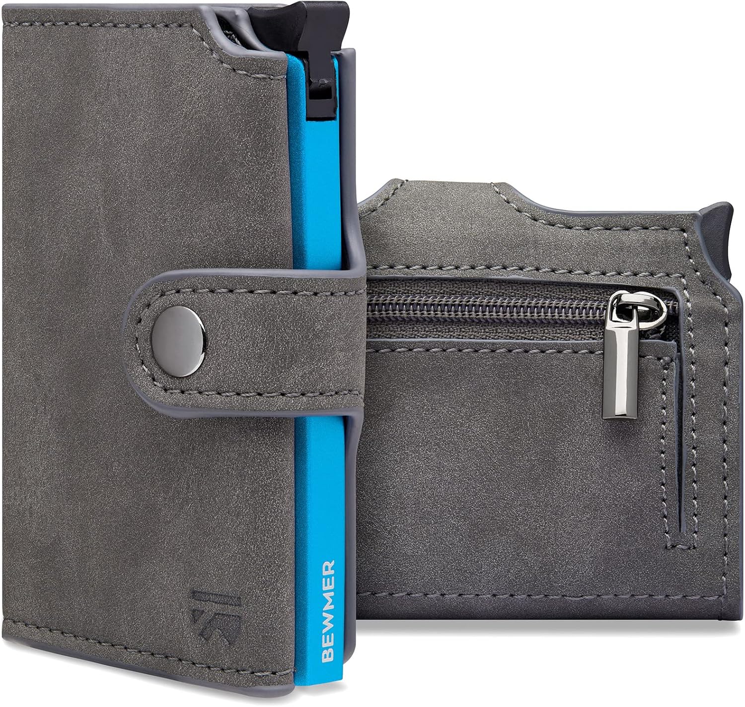 Thumbnail 6 de BEWMER v2 Shielded Slim Wallet mit Münzfach – RFID-Schutz, Auto‑Auszug & Kreditkarten bis 9 Stück
