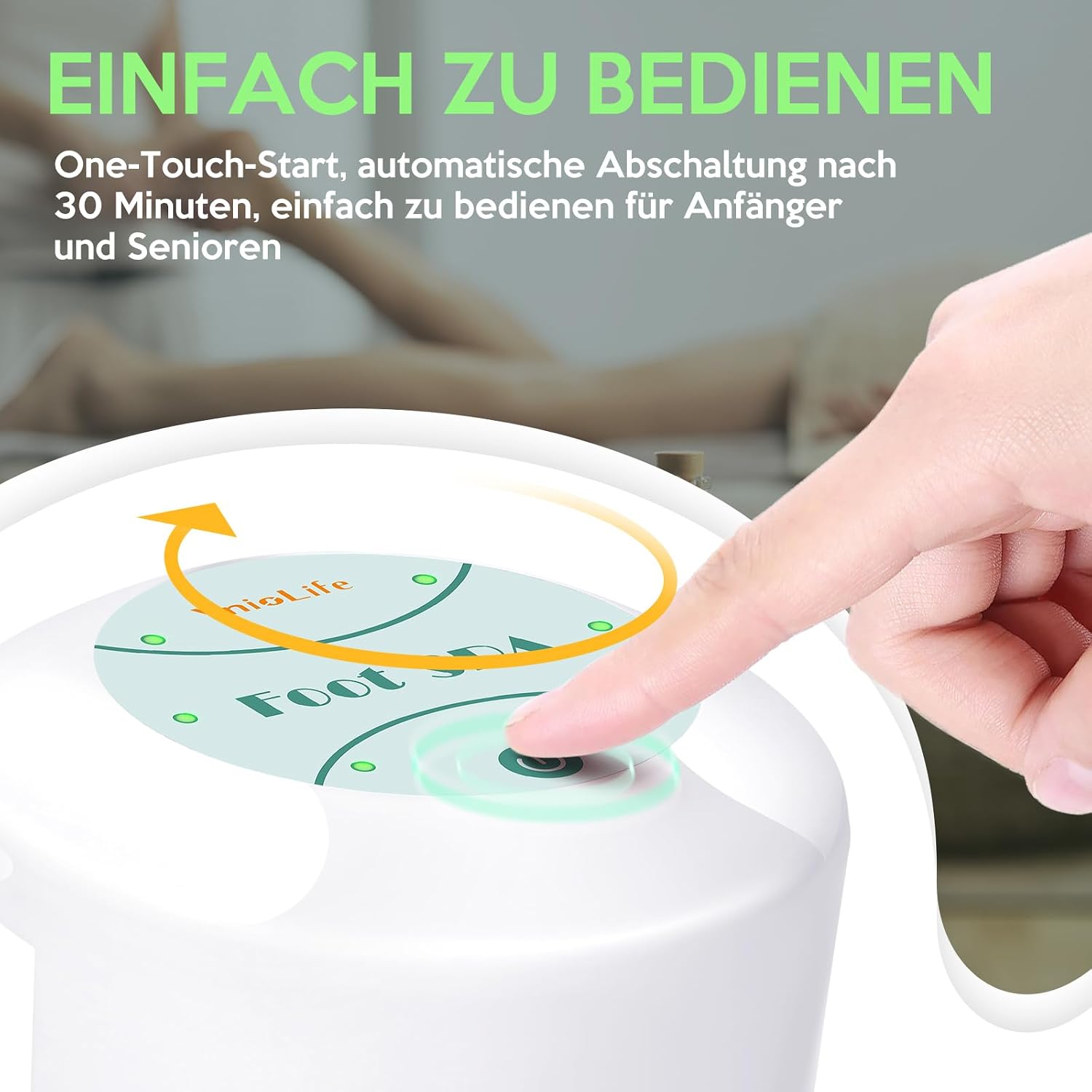 Detalle 1 de Ionen Fußbad für Detox, 30 Minuten Timer