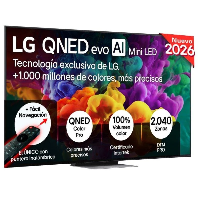 Detalle de LG QNED evo MiniLED 86QNED86B6B: 86» de cine en casa para gaming y contenido premium