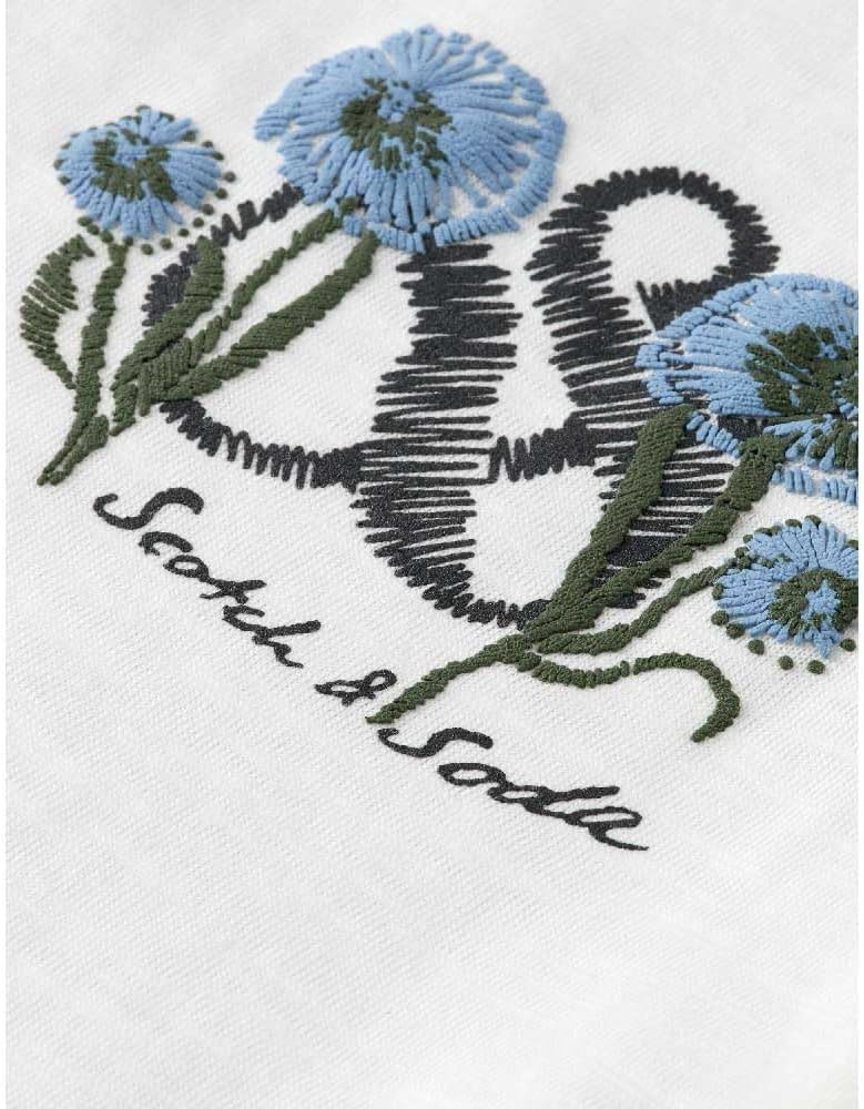 Thumbnail 6 de Scotch & Soda Slub Chest Artwork T-Shirt Femme