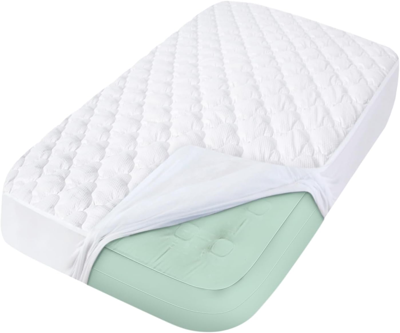 Thumbnail 6 de Moonsea Kids Air Mattress Pad, Waterproof Quilted Cover for Toddler Travel Beds