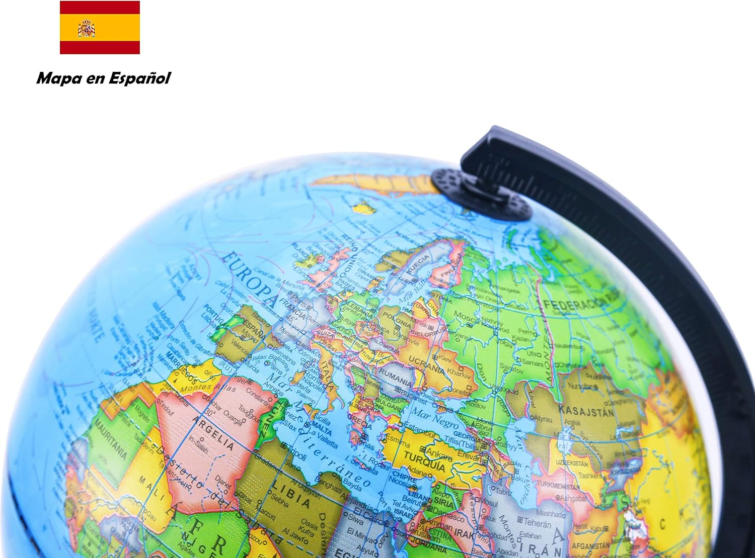 Thumbnail 4 de Exerz 20cm Globo Terráqueo mapa en español 🌍