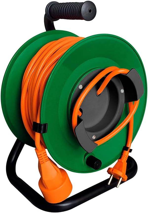 Thumbnail 4 de Zenitech Enrouleur sans Prise 25 m 2x1,5 mm² – Pied métal et Coupe circuit