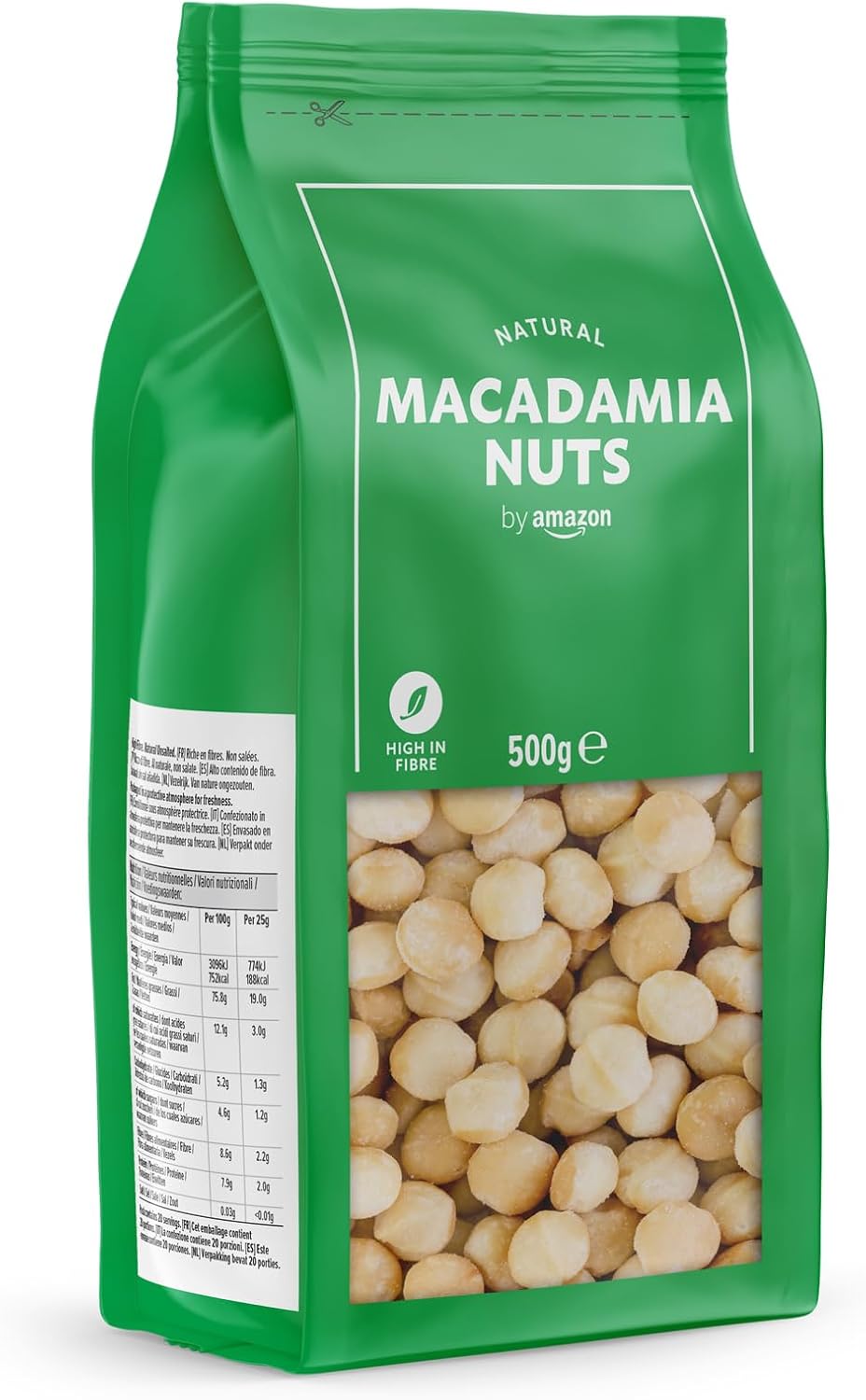 Thumbnail 3 de Noci di macadamia intere non salate 500 g – By Amazon