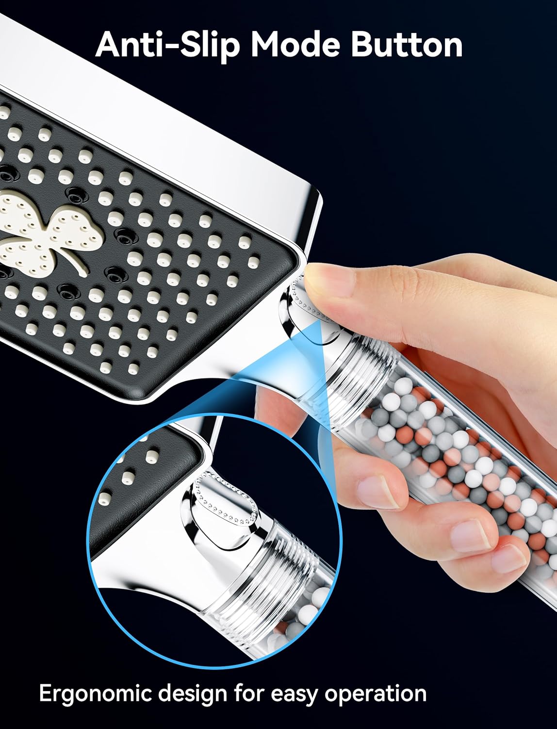 Detalle 1 de Magichome Filter Shower Head 1.5M — 6 modes