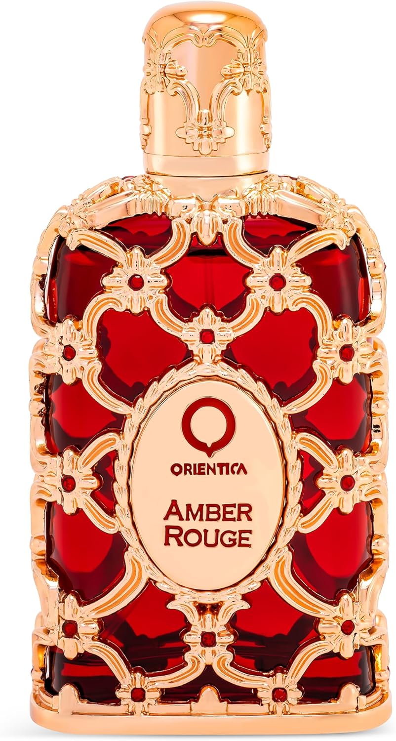 Detalle de Orientica Amber Rouge 80ml Eau de Parfum: profumo unisex di lusso con Oud e vaniglia