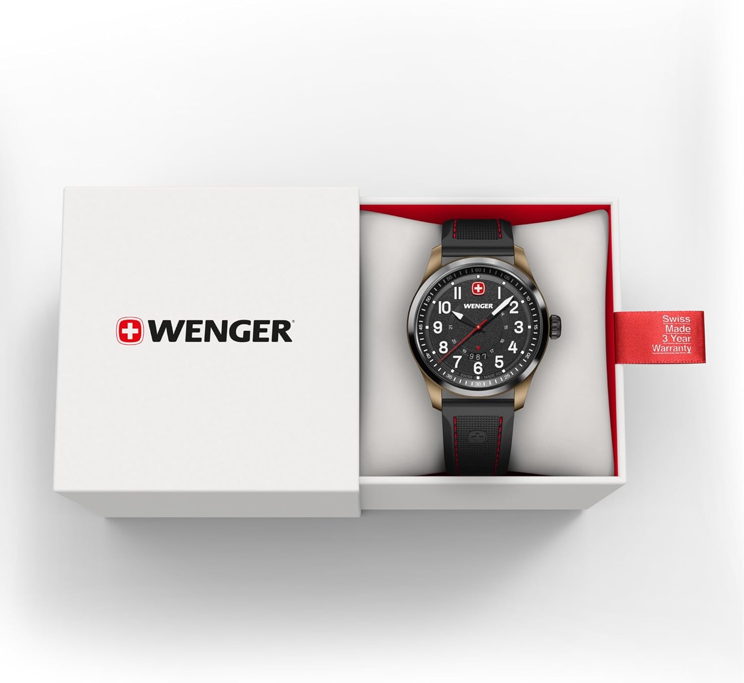 Thumbnail 2 de WENGER Terragraph Herren-Armbanduhr – Analoge Swiss Made Quartz, Ø 43 mm, 100 m Wasserdicht