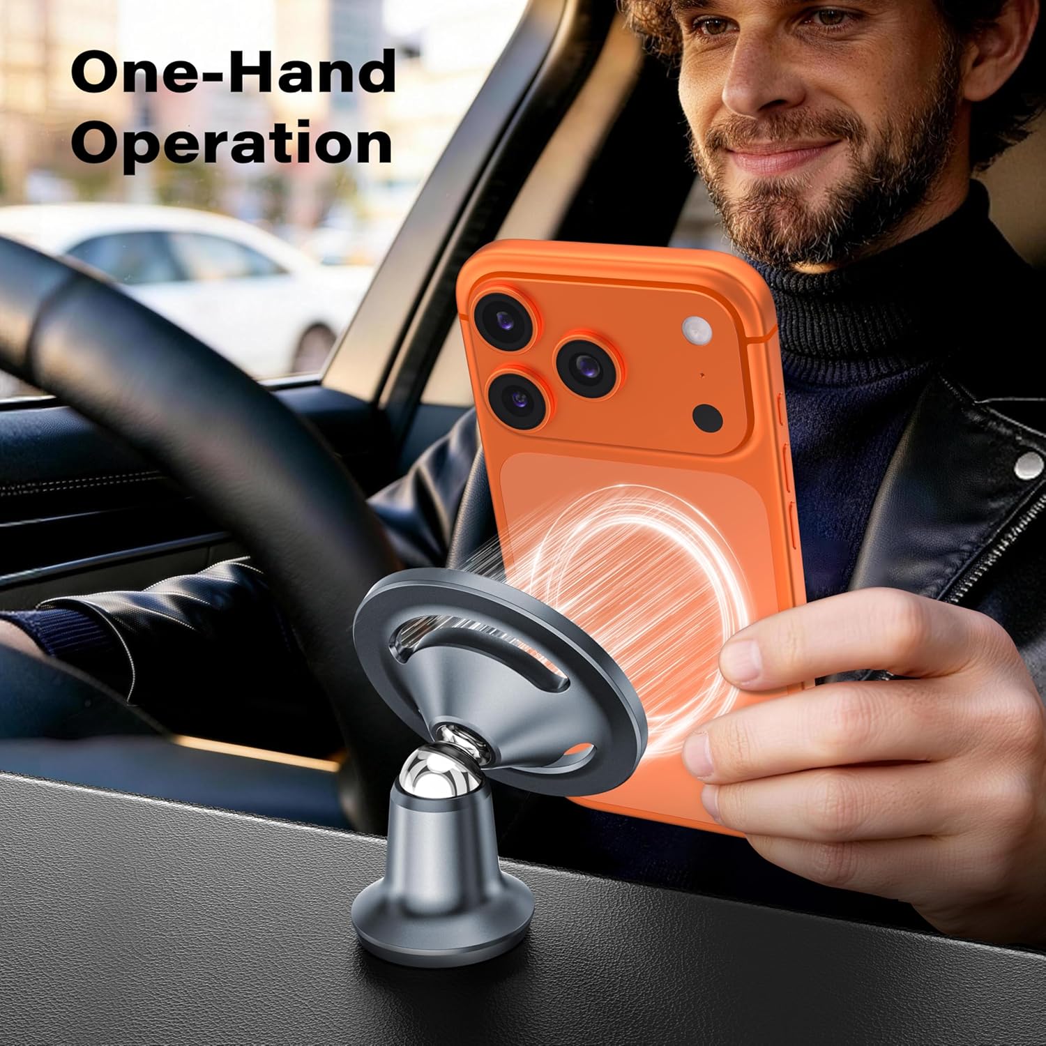 Thumbnail 5 de APPS2Car MagSafe Car Phone Holder Dashboard with 3M Adhesive Base