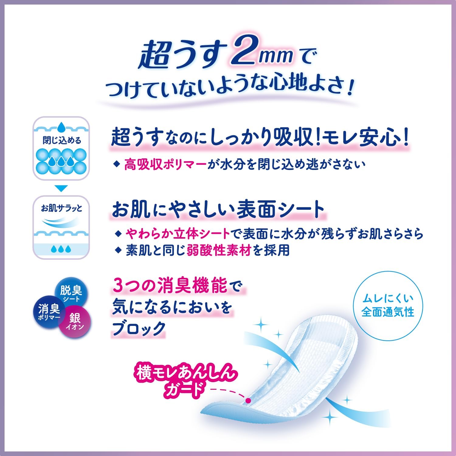 Detalle de Perfect Choice リフレ 超うす安心パッド 120cc 23cm・40枚×2袋