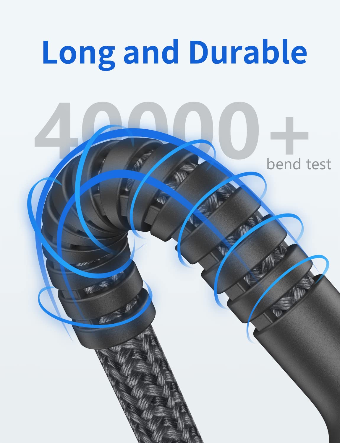 Thumbnail 4 de USBA to USB-C Cable (10ft, 2-Pack) — Fast Charging and Durable Nylon Braided USB A to USB C Cable