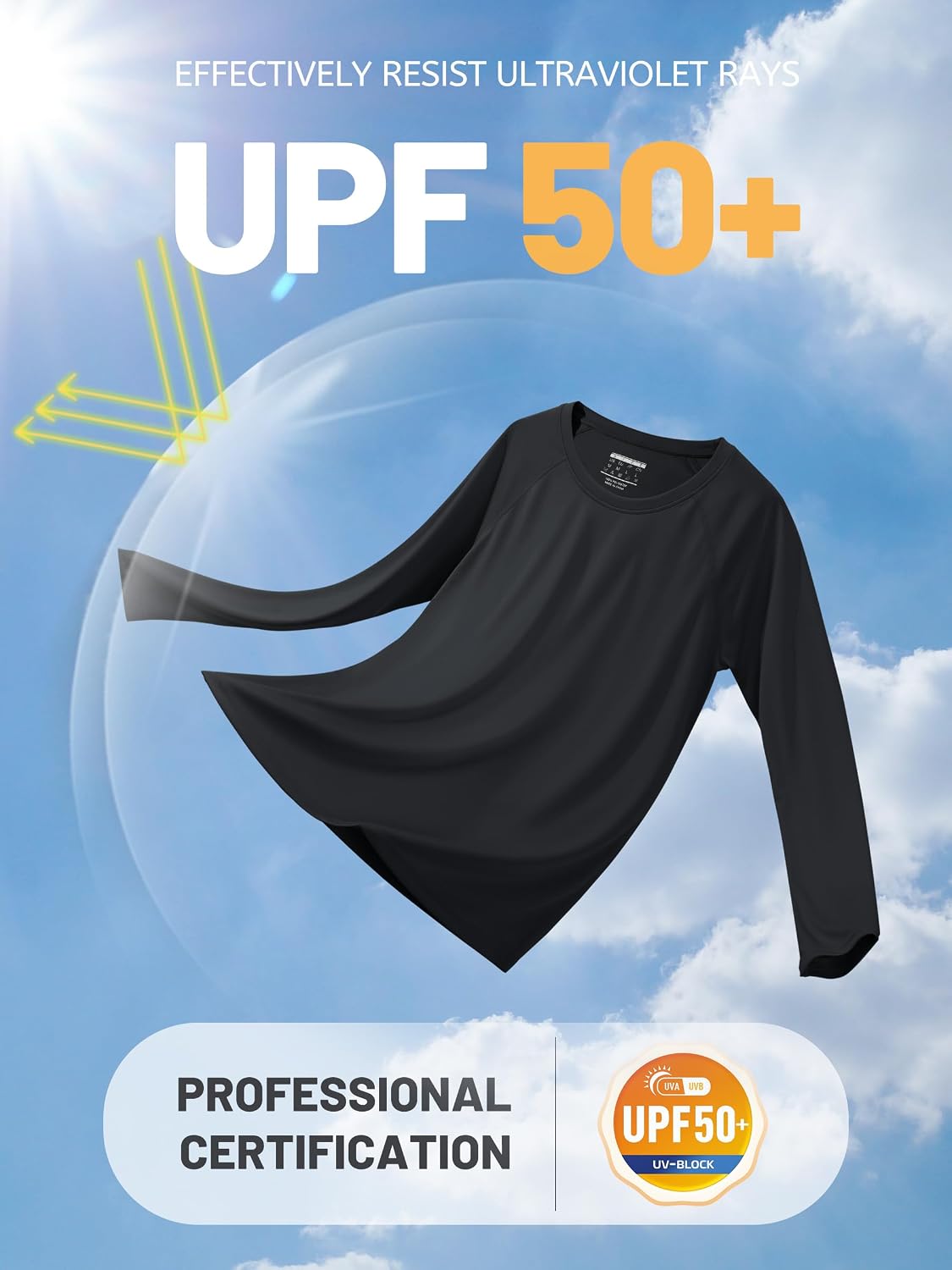 Detalle 2 de TACVASEN Women's Long Sleeve UV Sun Protection Shirt UPF 50+ for Outdoor Performance