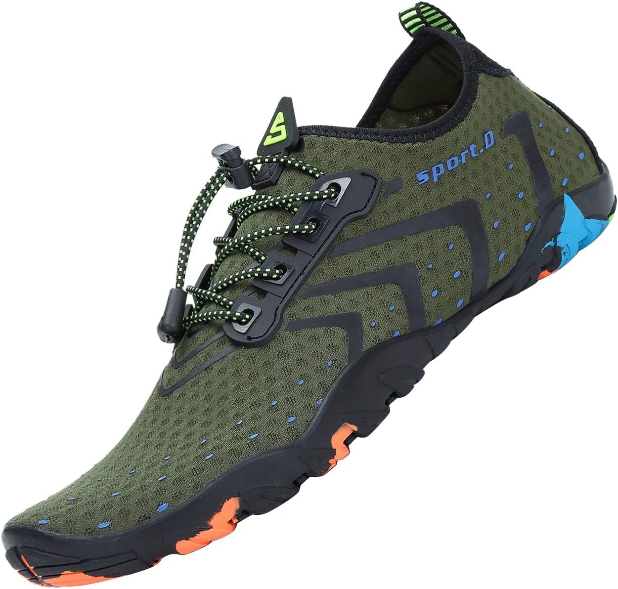 Detalle de SAGUARO Badeschuhe für Herren und Damen mit 7/9 Drainagelöchern – rutschfest & schnelltrocknend, Gr. 35–48