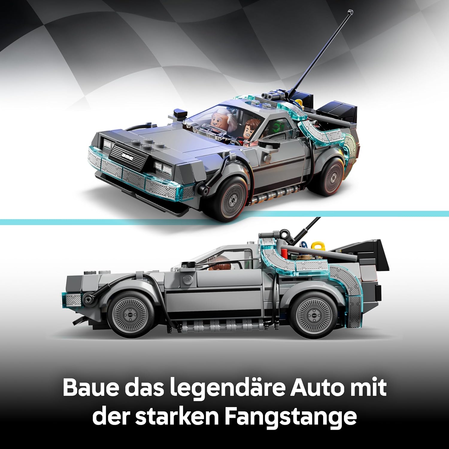 Thumbnail 2 de LEGO Speed Champions 77256 Zeitmaschine aus „Zurück in die Zukunft“ mit 2 Minifiguren