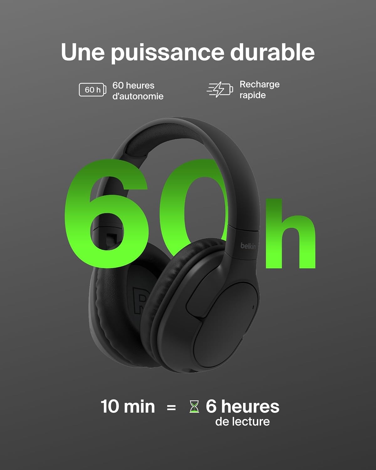 Thumbnail 1 de Belkin SoundForm Surround Casque Bluetooth 60 h autonomie
