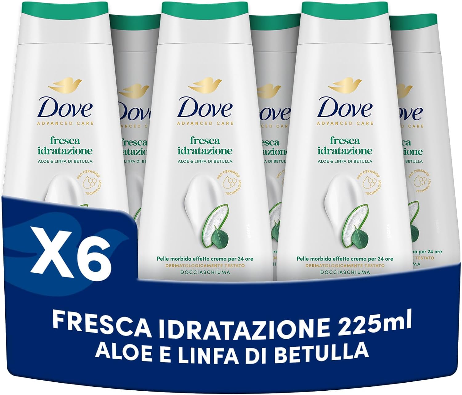 Thumbnail 5 de Dove Scrub Delicato: Bagnoschiuma Idratante per il microbioma, 6x225 ml