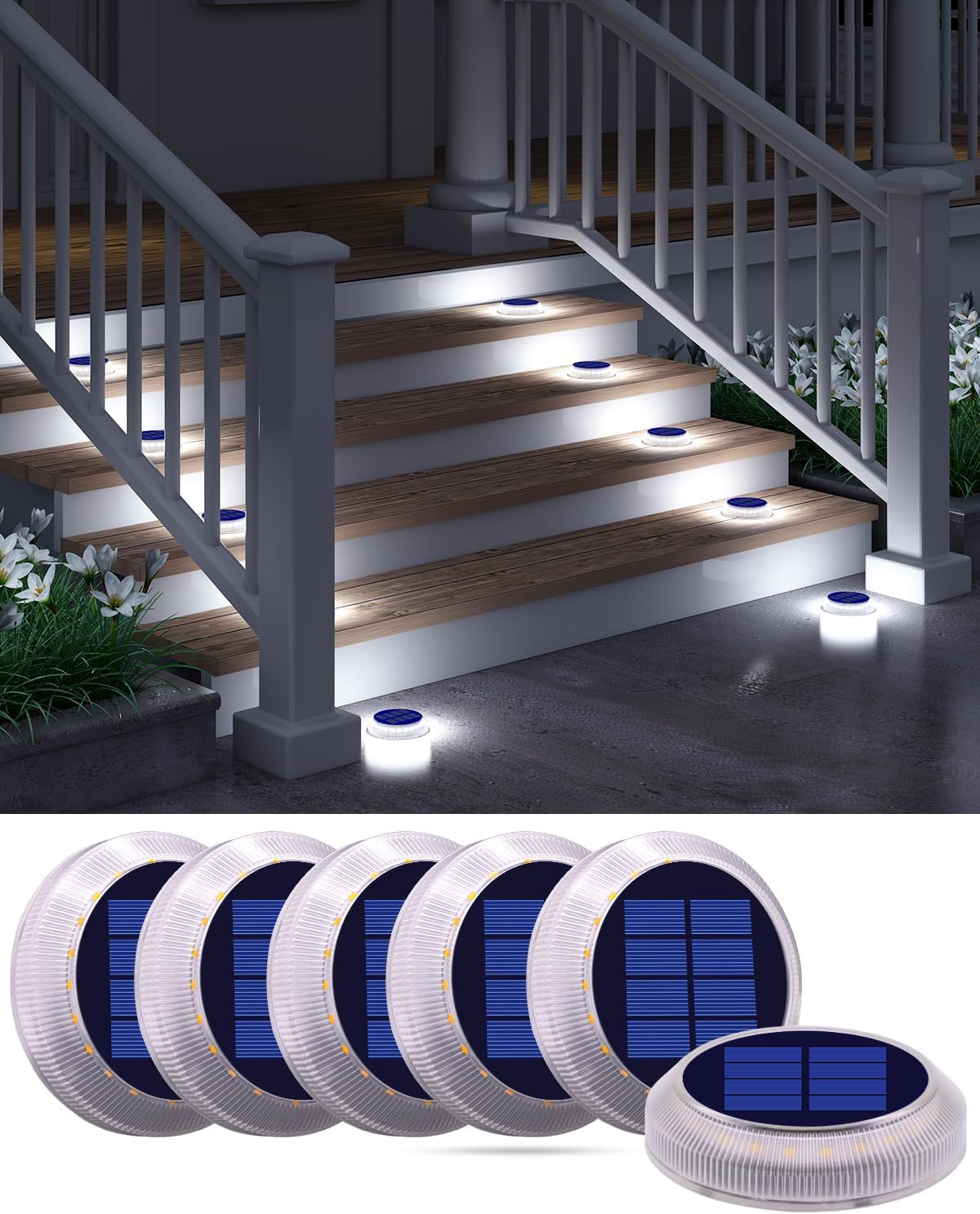 Detalle de YiLaie Luci Solari LED da Giardino 6 pezzi