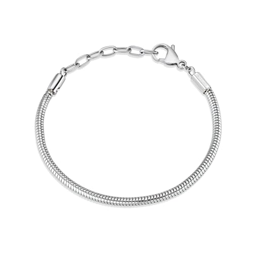 Detalle de Morellato Bracciale da Donna in Acciaio SCZ136 – eleganza daily con chiusura a moschettone