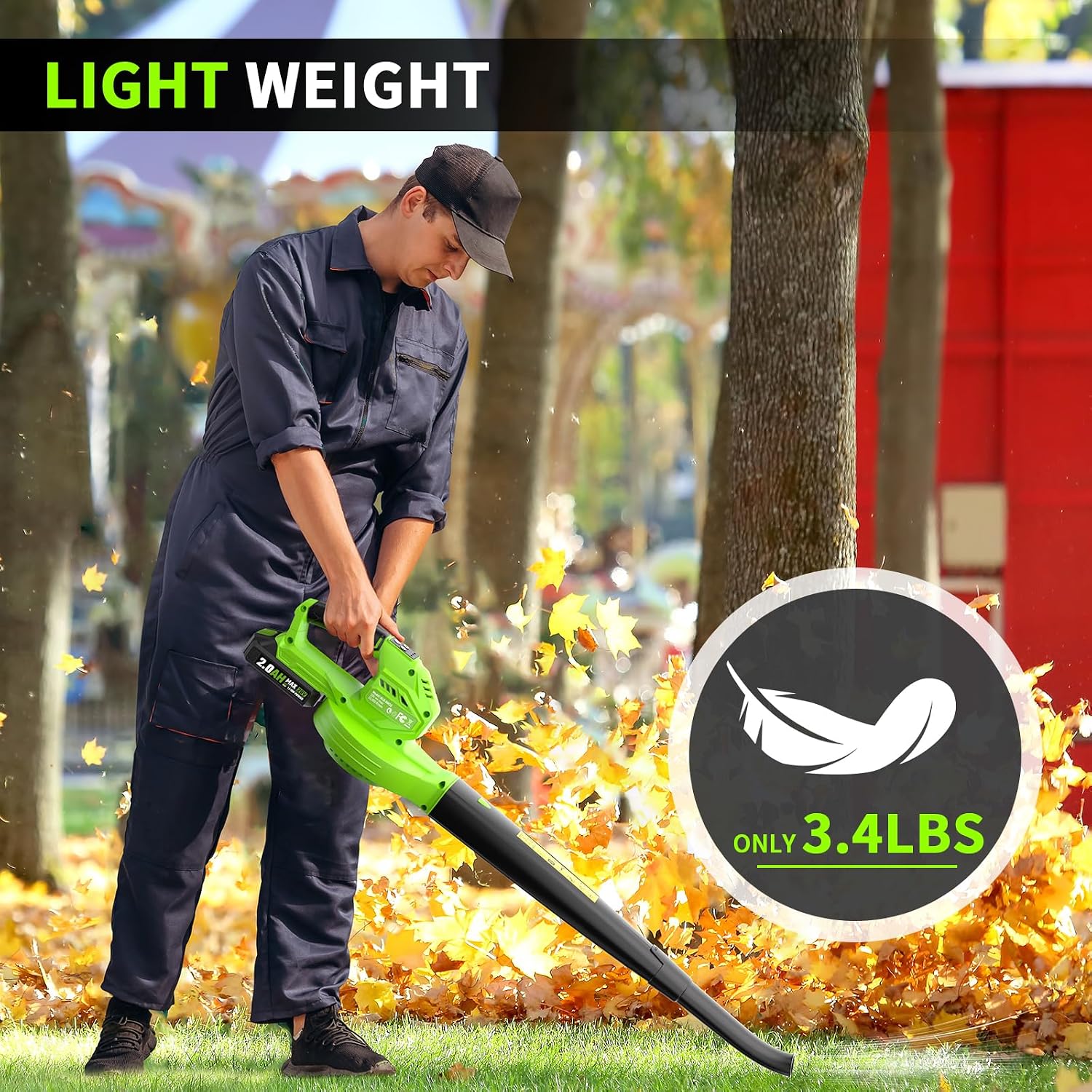 Detalle 2 de 20V Cordless Leaf Blower 2 x 2.0Ah batteries 🍃