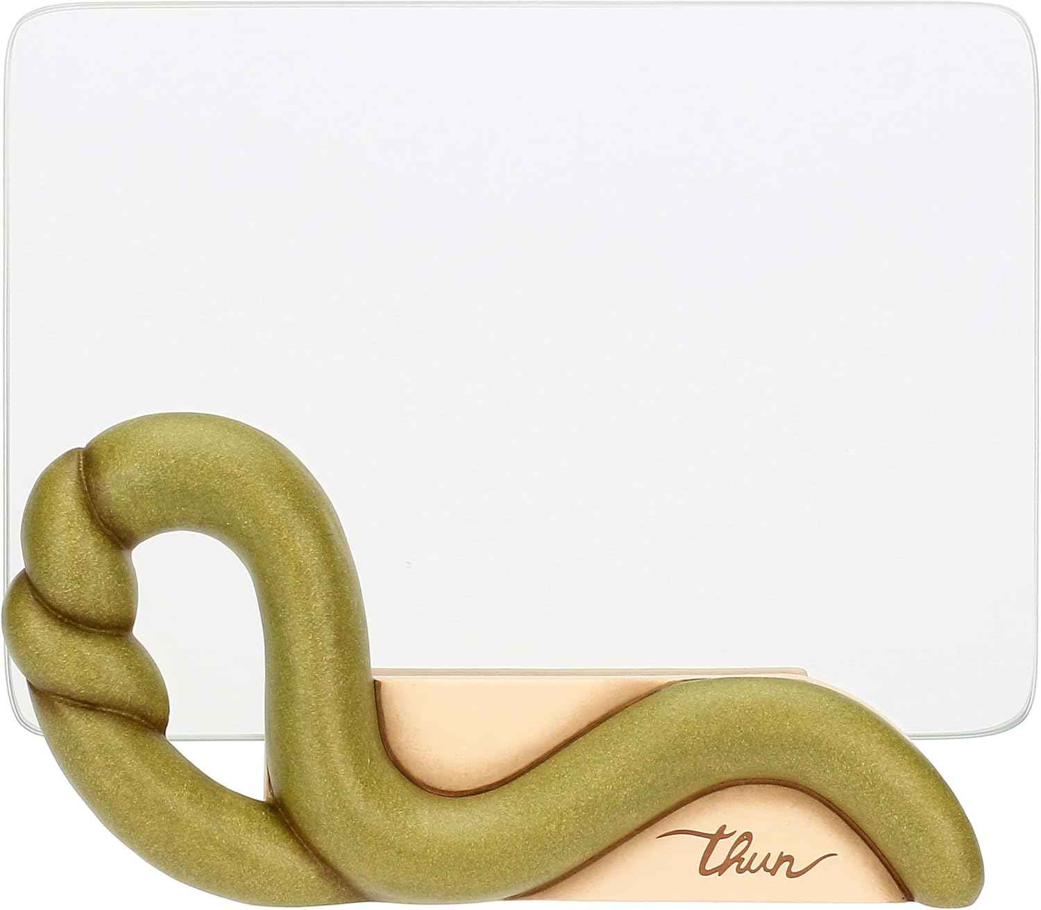 Detalle de THUN Portafoto, Vetro e Ceramica – Collezione Sublime, 15,9 x 7,3 x 8 cm