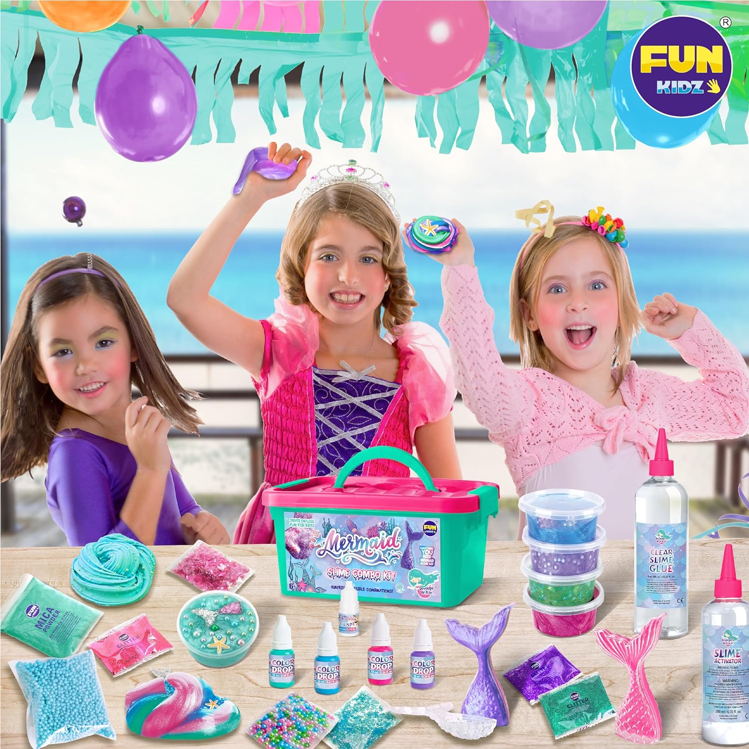 Thumbnail 4 de FunKidz Mermaid Slime Kit DIY 8-12 🎲