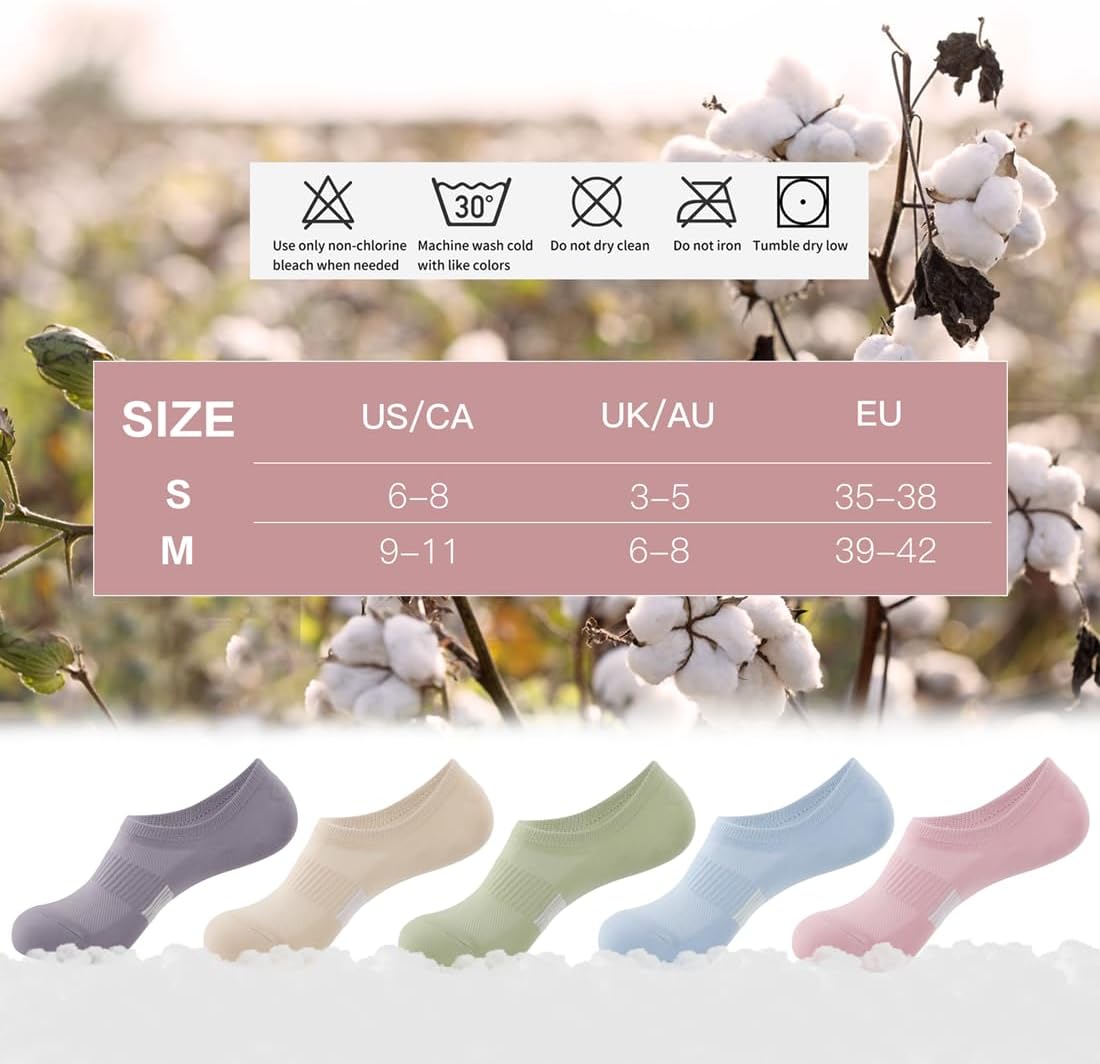 Detalle de BUDERMMY Sneaker Socken Damen 35-38 / 39-42 – Unsichtbare Füßlinge für Sneaker, Laufsocken, Kurze