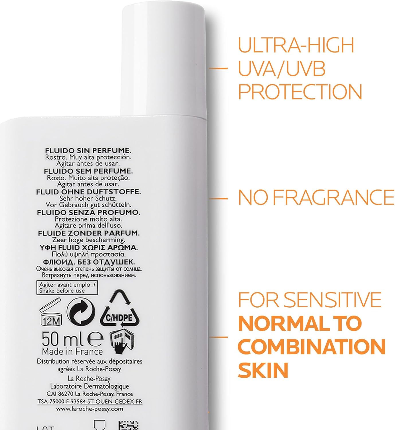 Detalle 2 de La Roche-Posay Anthelios UVMune 400 SPF50+ Invisible Tinted Fluid – 50ml