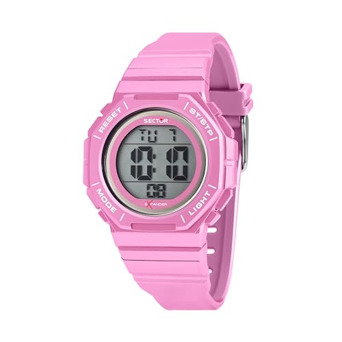 Detalle de Sector No Limits Orologio Donna Digitale 40 mm, silicone rosa – Collezione EX-50