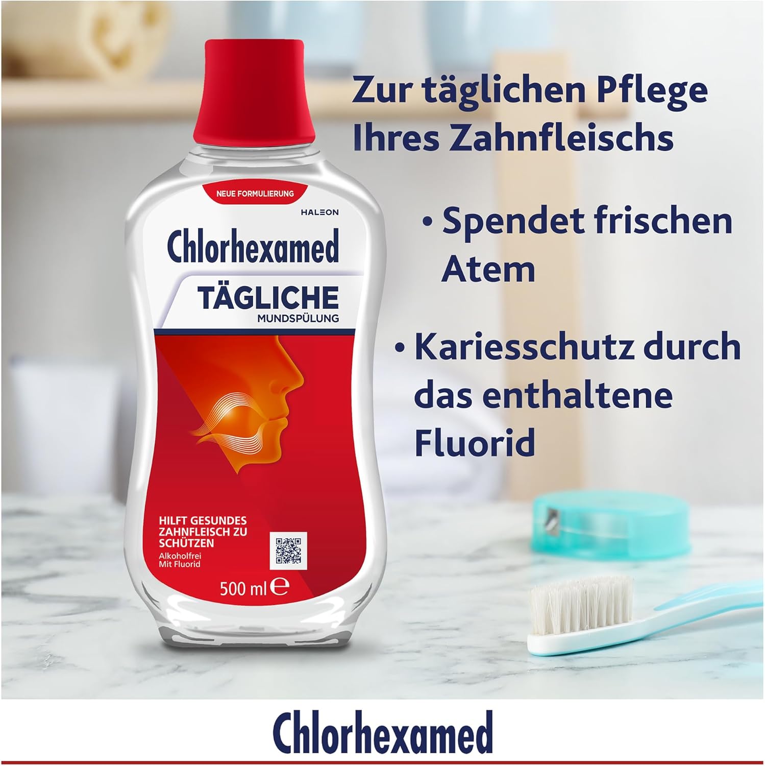 Thumbnail 3 de Chlorhexamed Tägliche Mundspülung 500 ml – alkoholfrei, antibakteriell und fluoridhaltig