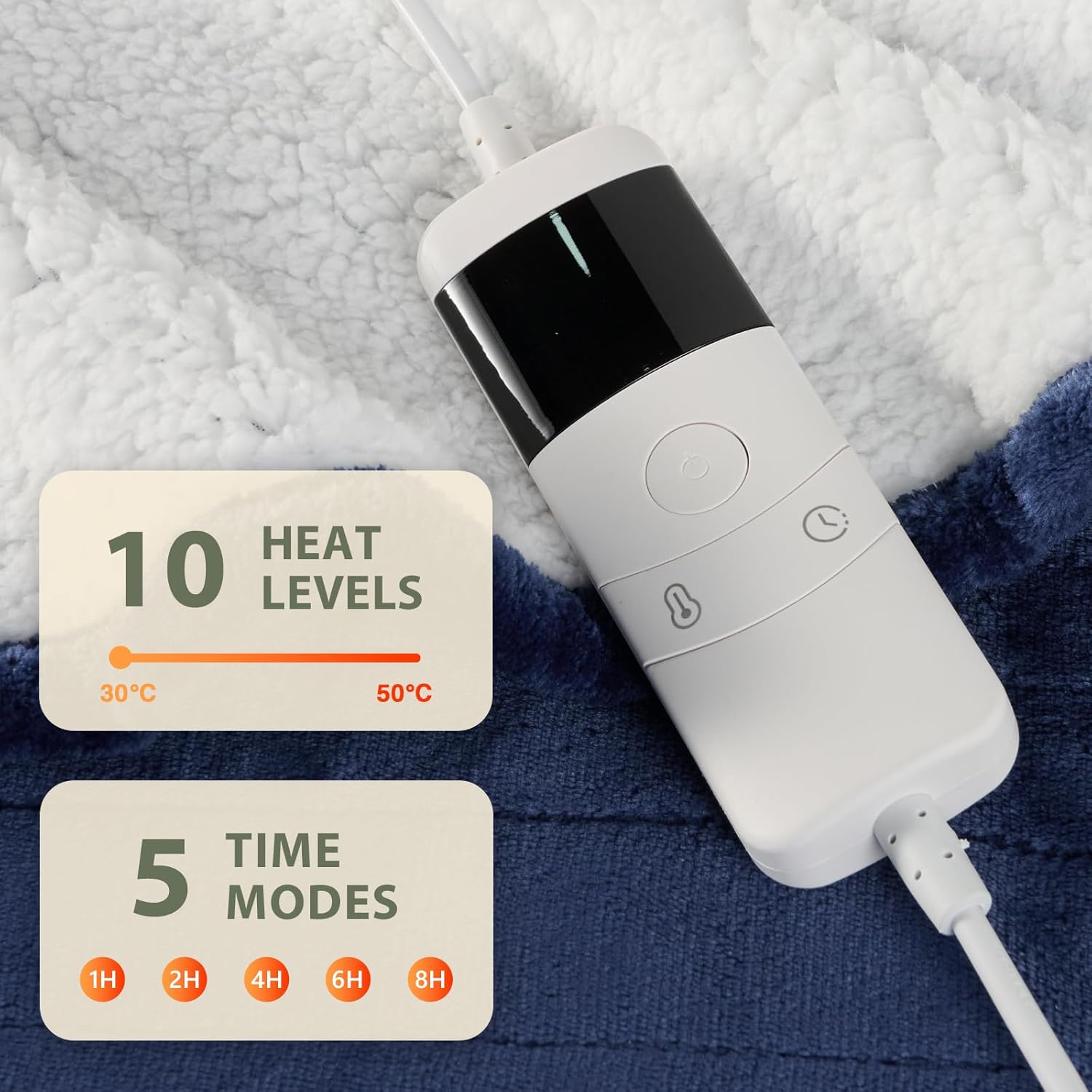 Thumbnail 4 de Homemate Heated Blanket Electric Throw - 130x160cm